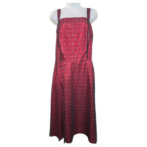 Dressbarn Collection Woman 14W Red Black Dress Y2K Whimsigoth Witchy HOCO Dance